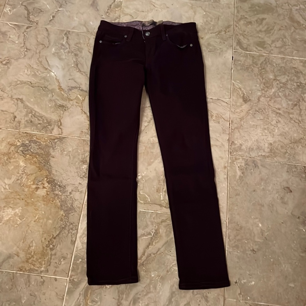 Paige maroon colored jeans. Size 26